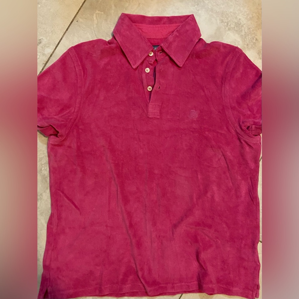 Vilebrequin Pink Cotton Terry Men’s Polo Shirt - size M